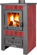 Alpina G Rot Kaminofen mit 8 kW Leistung und Sichtfenster