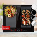 Klarstein 4-Zonen Induktionskochfeld, Glaskeramik, Touch-Display, Timer, 7000W, schnelles Erhitzen