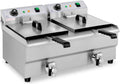 Elektrische Doppel-Fritteuse aus Edelstahl - 2 x 13L, 6400W, 50-200°C