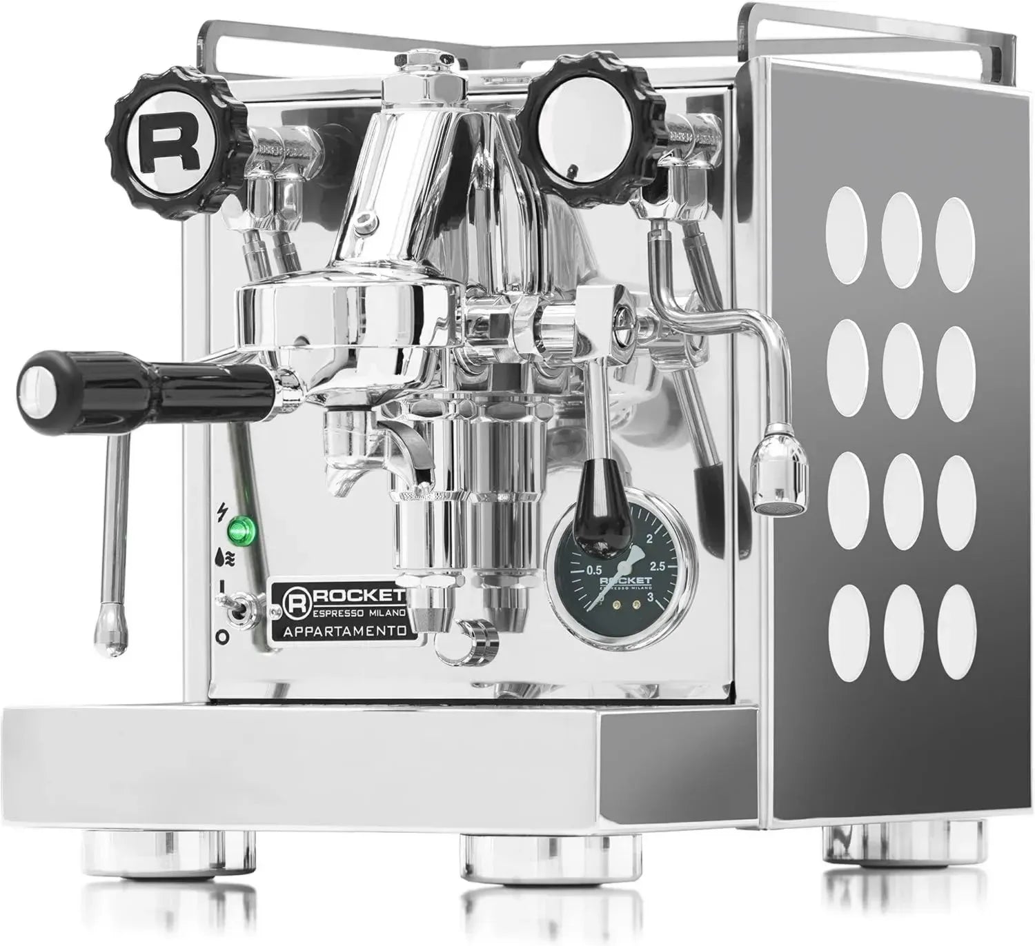 Rocket Appartamento Weiß - Kompakte Zweikreiser Espressomaschine mit E61 Brühgruppe