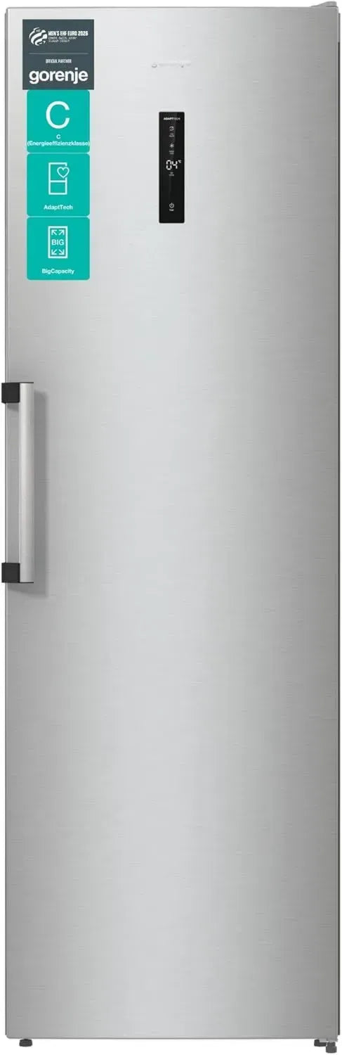 Gorenje R 619 CSXL6 Inverter-Kühlschrank 185 cm, CrispZone, AdaptTech, Umluftsystem, Schnellkühlung, 384 l, EEK C, Edelstahl-Optik