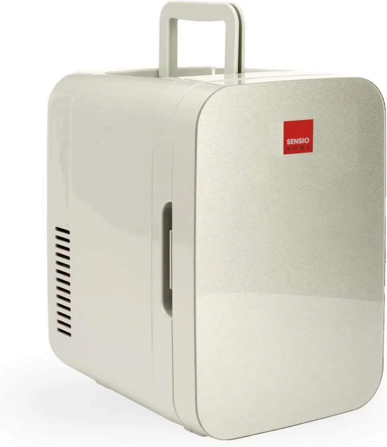 SENSIOHOME Kompakter 10L Mini-Kühlschrank mit Kühl- und Heizfunktion, 12V/230V, Ideal für Auto, Schlafzimmer, Büro, Camping, Kosmetik, AC/DC (Silber)