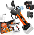 Kebtek Akku-Gartenschere 40mm, 18V mit 2x 2Ah Lithium-Batterien, Professionelle Elektrische Astschere