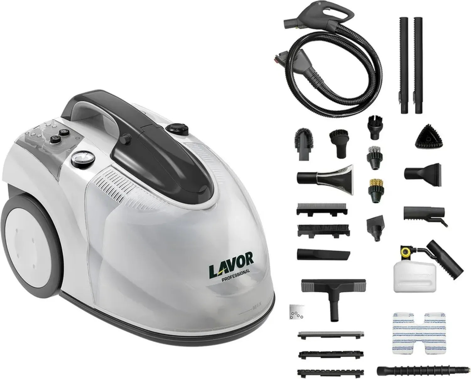 LAVOR GV EGON VAC 4.1 PLUS Dampfsauger, 152°C, 5 bar, 23 Zubehörteile