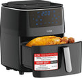 Tefal 3-in-1 Heißluftfritteuse, Grill und Dampfgarer, 7 Programme, 6,5L, ölfrei, energiesparend, schwarz