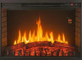 Elektrischer Kaminofen XL mit LED-Flammeneffekt und Fernbedienung, 2000W, Schwarz, 76x23x54cm