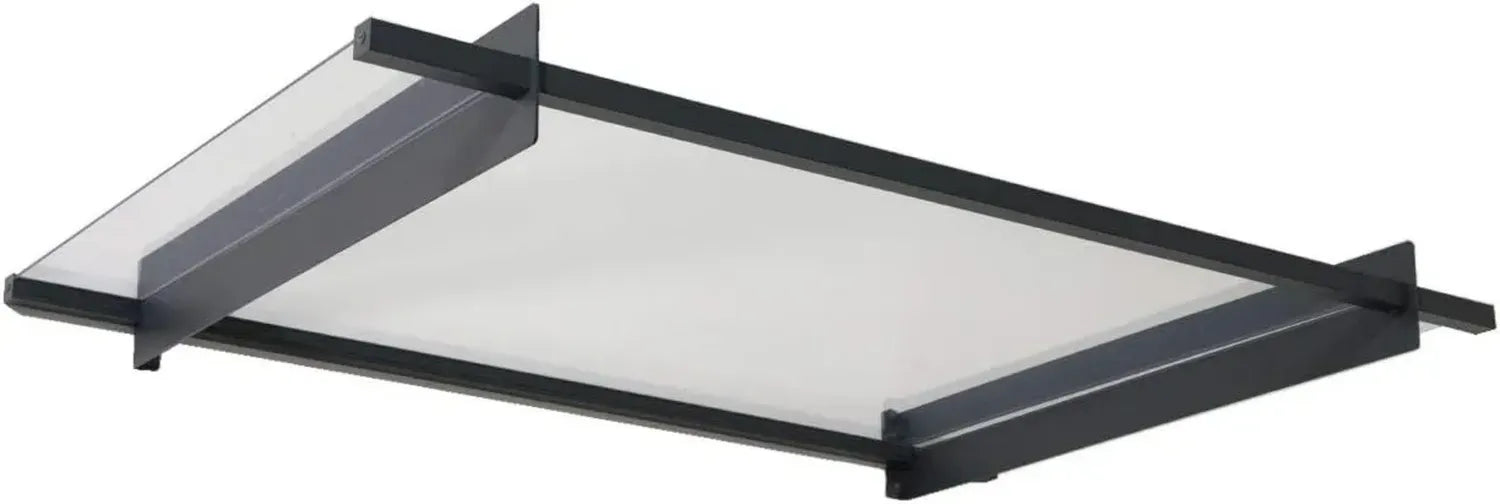 Palram Canopia Haustürvordach Nancy 1500 mit Regenrinne, 150x94 cm, Grau