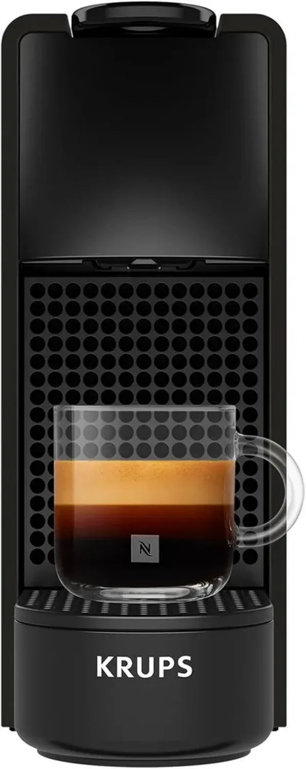 Krups Essenza Mini Kaffeekapselmaschine mit hoher Leistung, platzsparend, energiesparend in Mattschwarz