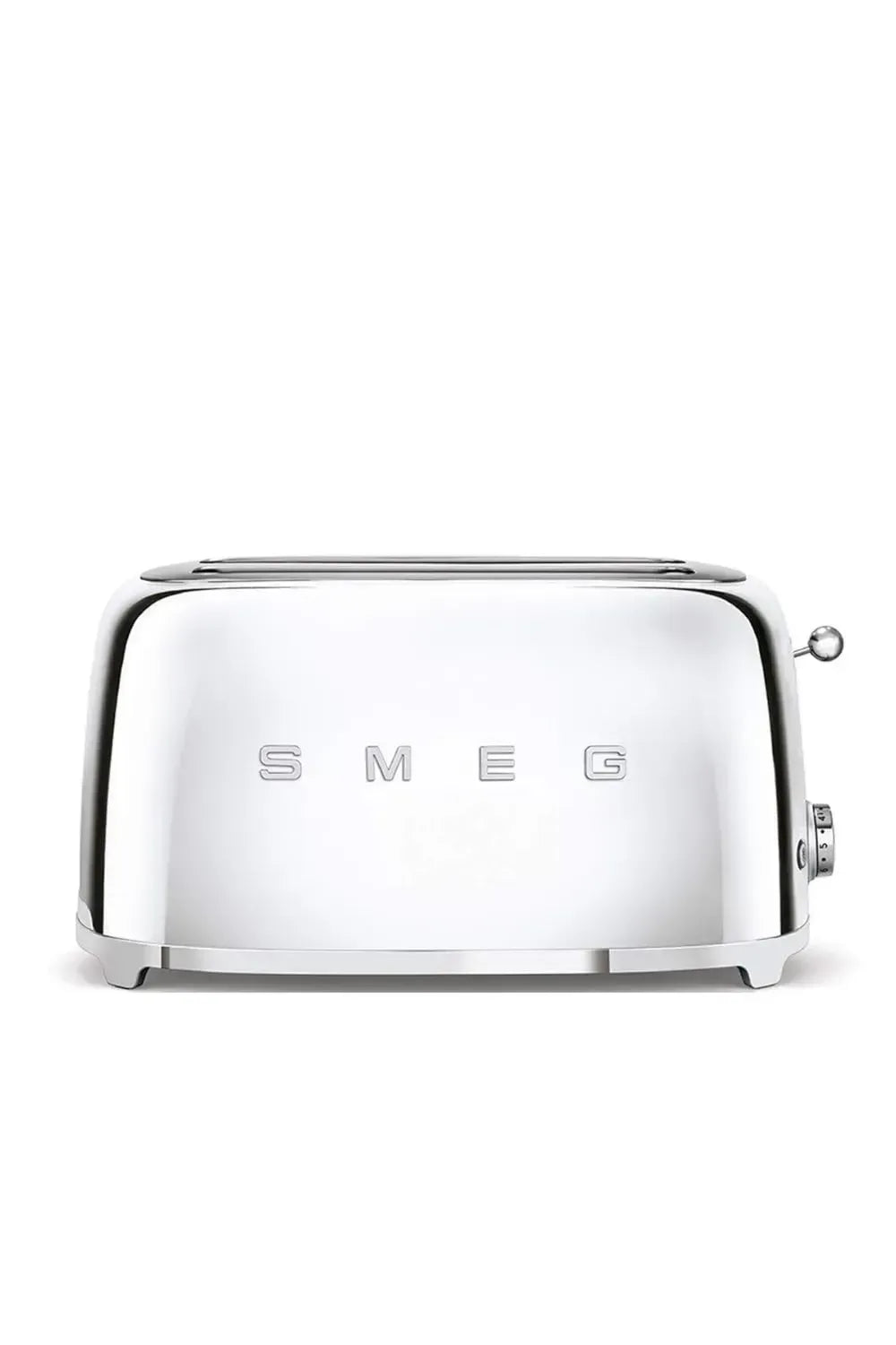 Smeg Toaster 4-Scheiben, 6 Bräunungsstufen, Aufwärm-, Auftau- und Bagelfunktion, 1500W, Chrom