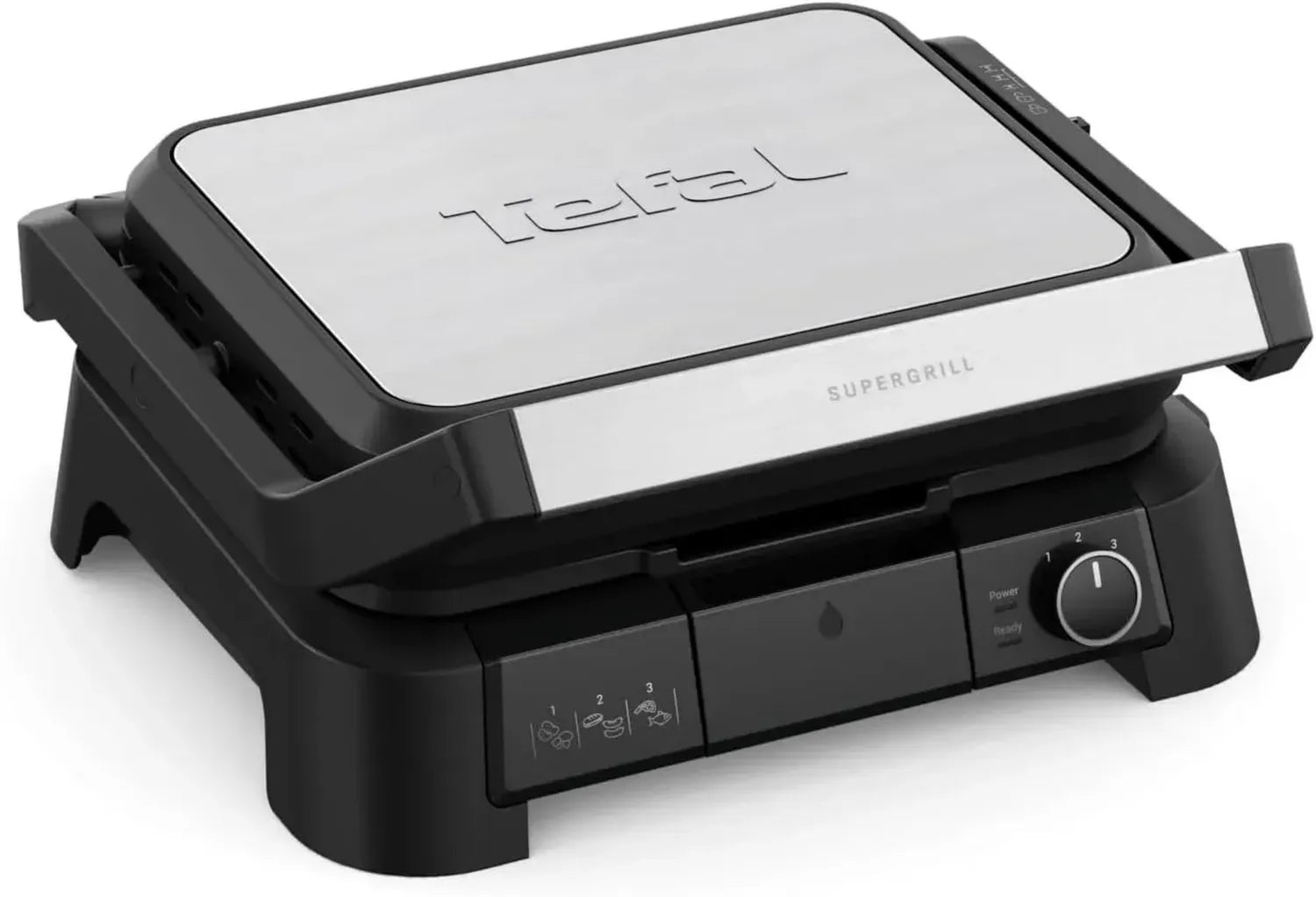 Tefal Multi-Grill 3in1: Kontaktgrill, Tischgrill & BBQ, 2000W, Thermostat, Antihaft, Fleisch & Gemüse, 6 Portionen