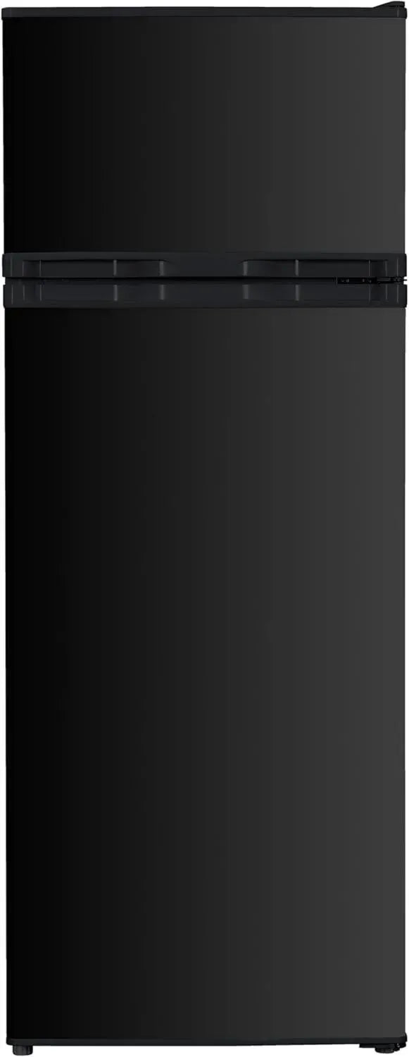 Schwarzer PKM Kühlschrank mit Gefrierfach, 206 L, 143 cm, 4-Sterne, Leise, Türanschlag wechselbar