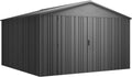 Hoggar Gartenhaus Pioneer Y130 mit Doppeltür und Robustes Dach, 12,46 m², V-Säulen, 356 x 350 x 225 cm