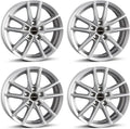 Borbet 16 Zoll Alufelgen 6.5x16 ET48 5x112 für Audi A3 in Kristallsilber, 4 Stück