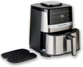 Jamie Oliver by Tefal Heißluftfritteuse Silence Deluxe, 10 Programme, 5L, Touchscreen, Schwarz/Edelstahl