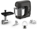 Tefal Küchenmaschine 4-in-1, mit Backset und Fleischwolf, 800W, 6 Geschwindigkeiten, Edelstahl, 4,8L, Schwarz
