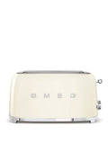 Smeg 4-Scheiben-Toaster, 6 Bräunungsstufen, Auftau- & Bagel-Funktion, 1500W, Creme