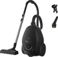 AEG Staubsauger mit Beutel, leise 64 dB, 750 W Leistung, ergonomischer Griff, 12 m Radius, HEPA Allergiefilter, Allzweckdüse, Schwarz, VX83-2EBR