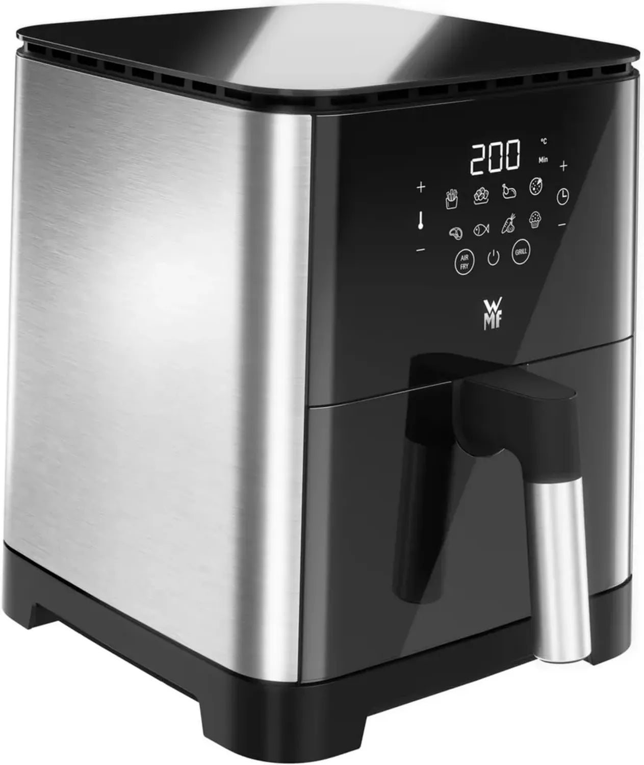 WMF Heißluftfritteuse 4,6L, 1550W, Gesundes Kochen für 2-4 Personen, 8 Programme, Schwarz