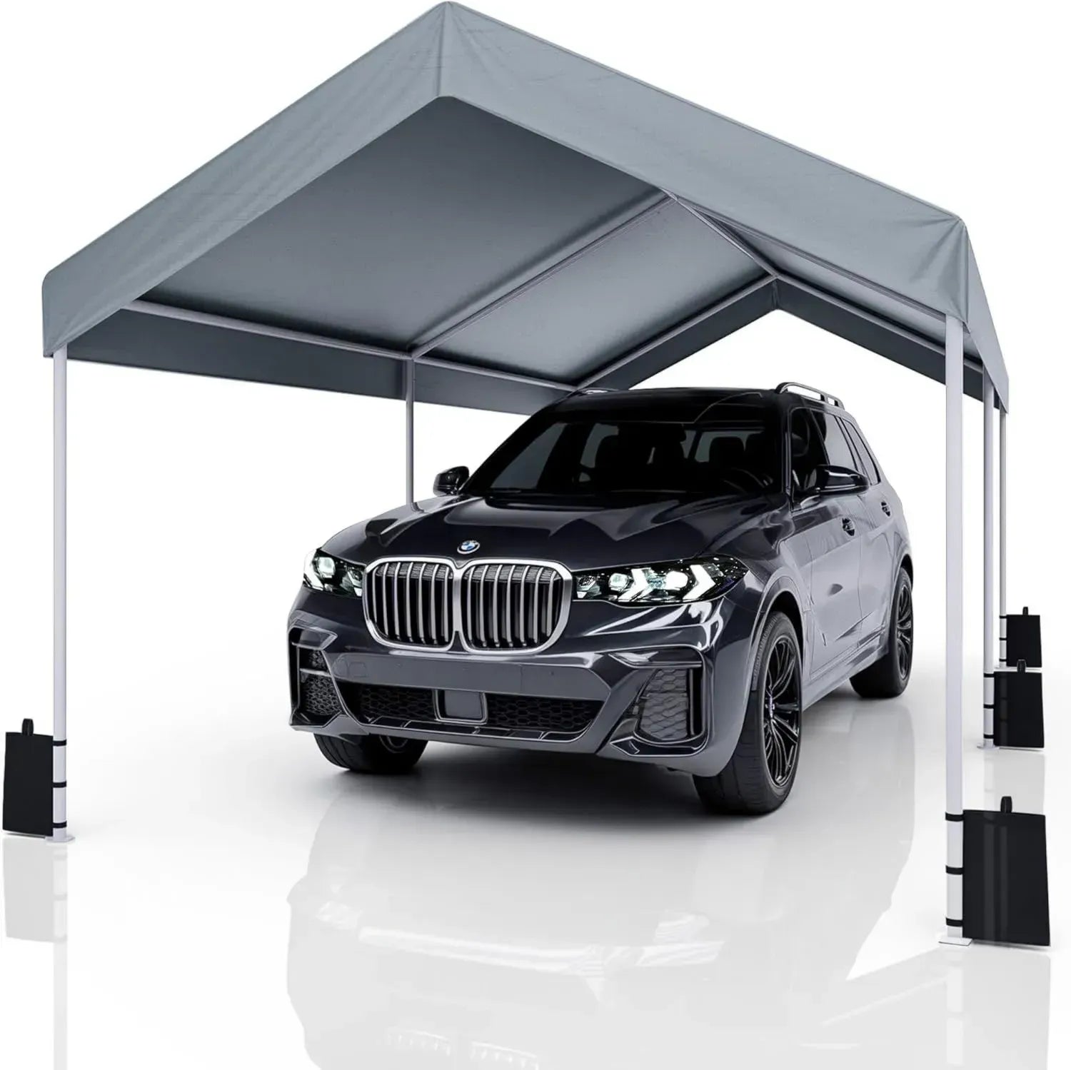 Robuste 3x6 m Carport Zeltgarage, UV-beständig und wasserdicht, ideal für Auto, SUV, LKW und Boot