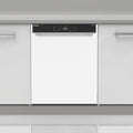 Sharp Unterbau Geschirrspüler 60 cm, 14 Gedecke, Effizienz A, 42 dB, Turbo-Trocknung, Schnellwäsche 14', Dampfspülung, Auto-Öffnung, EcoBox, Edelstahl