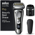 Braun Series 9 Pro Herrenrasierer Elektrisch mit 5-in-1 Reinigungsstation, ProLift Trimmer und Wet&Dry Funktion, Hergestellt in Deutschland, 9486cc, Chrom