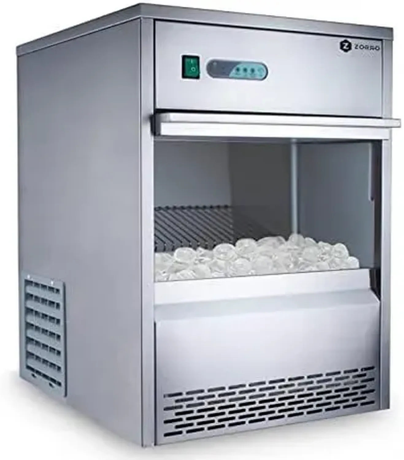 Professionelle Eiswürfelmaschine ZEB 25 ECO - 25kg/24h Edelstahlgehäuse