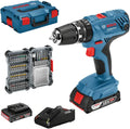 Bosch 18V Akku-Schlagbohrschrauber Set mit Zubehör und L-BOXX