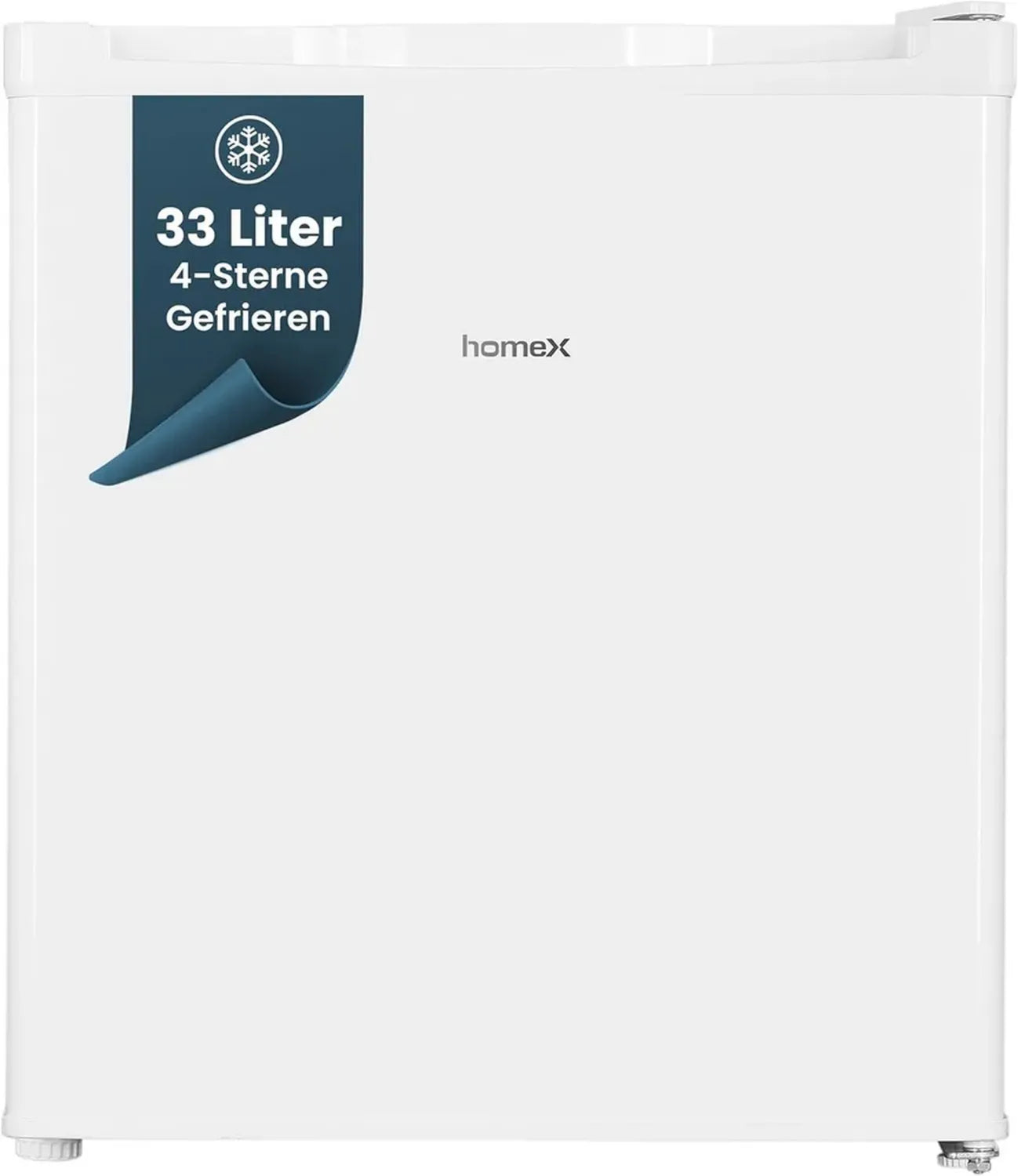 Kompakter 33L Mini-Gefrierschrank, 4-Sterne, leise, mit Temperaturregelung