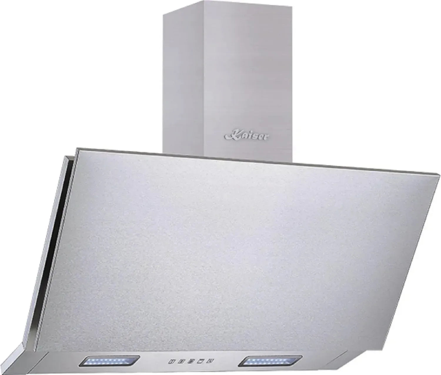 Kaiser Kopffrei Dunstabzugshaube 90 cm, Edelstahl, TouchControl, 1250 m³/h, LED Beleuchtung, Randabsaugung, Umluft und Abluft, Aktivkohlefilter