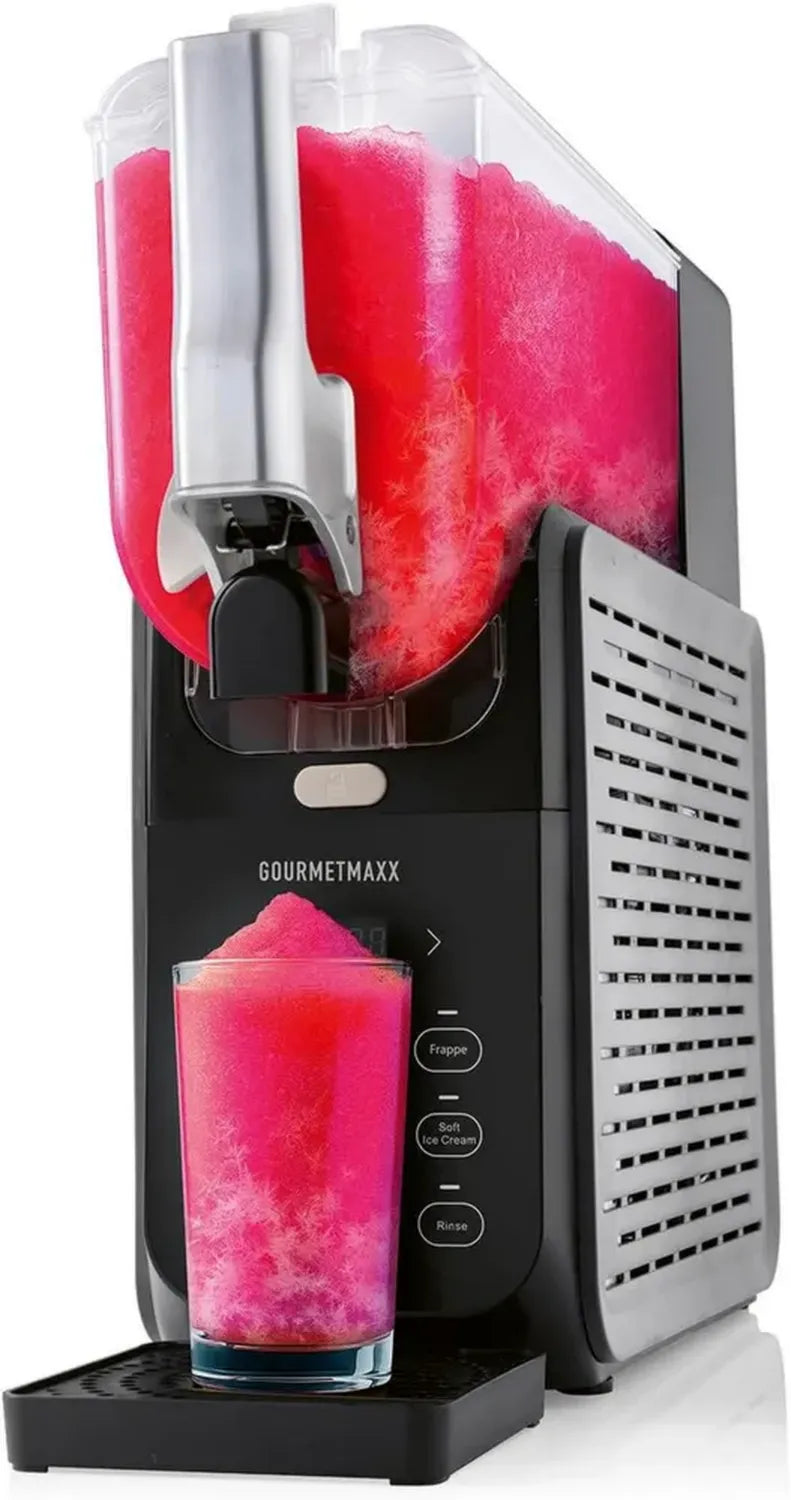 GOURMETmaxx Elektrische Slush-Eismaschine mit 5 Modi, 2,8L Kapazität für Slushies, Milchshakes und Softeis – Ideal für bis zu 10 Personen
