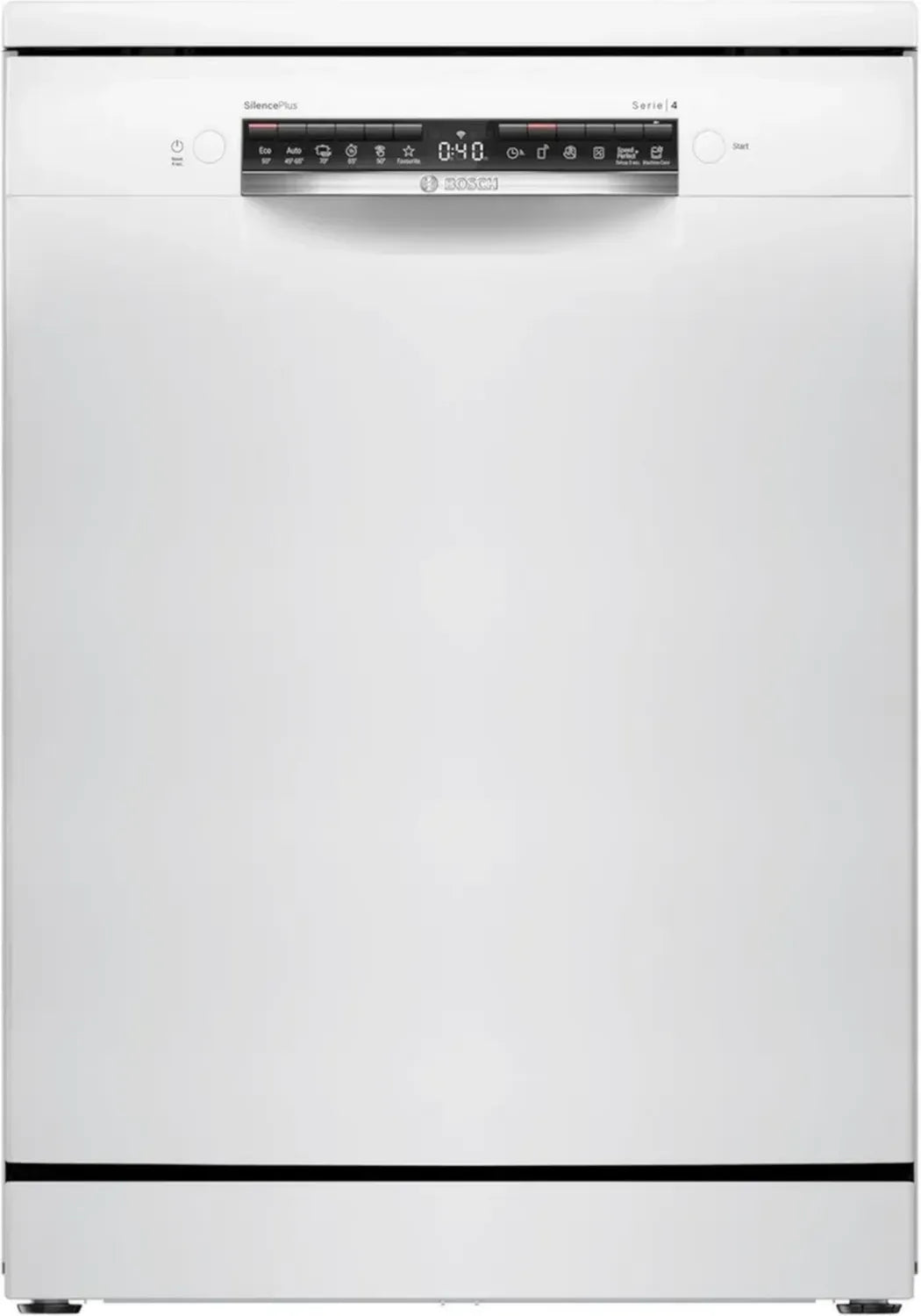 Bosch Serie 4 Geschirrspüler 60 cm, Besteckschublade, AutoTür, Intensivreinigung, AquaStop, Weiß