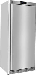 METRO Professional Gewerbe-Tiefkühlschrank 380 L, Luftkühlung, Schloss, 480 W, Silber
