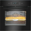 Bomann Einbau-Backofen mit Pyrolyse, AirFry und Touch-Display, 67L, Energieklasse A, schwarz