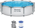 Bestway Rundpool-Set mit Stahlrahmen und Filterpumpe, 305 x 76 cm