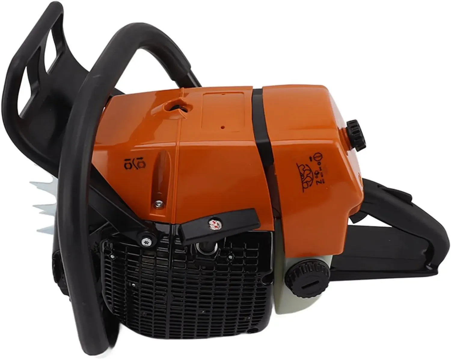 G660 Benzin-Kettensäge mit ergonomischem Griff und Schnellstopp-Steuerung, inklusive Hilfsstartsystem