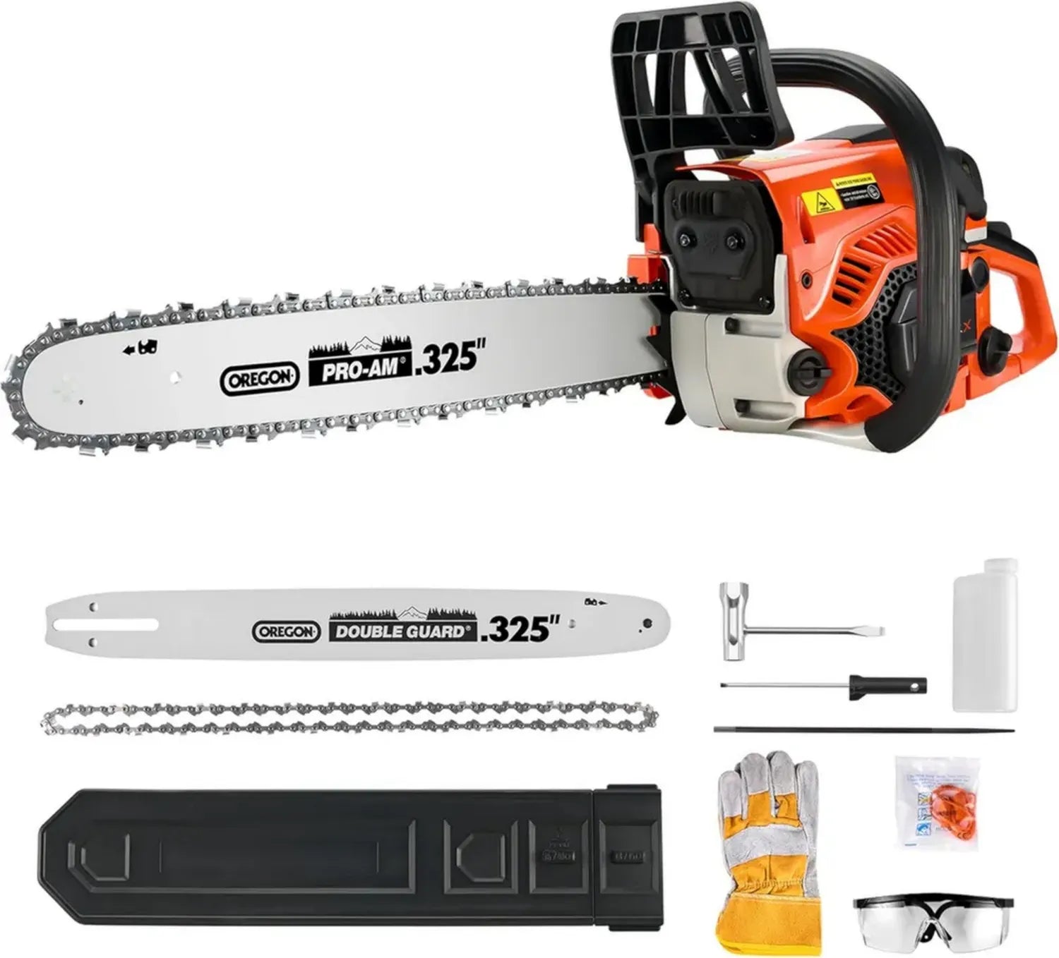 NovorikX 45CC Benzin-Kettensäge 18' mit starkem 1,7kW Motor, für effiziente Gartenarbeit