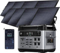 Oukitel 3200W Solar Generator mit 2x200W Panels, 2048Wh Tragbare Powerstation, LiFePO4 Akku, Schnelle 1 Std Ladung, Ideal für Camping & Notfälle