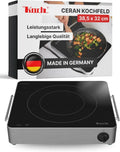 Premium Ceran Kochfeld RGK30 - 2100 Watt, 9 Leistungsstufen, Schott & E.G.O. Technologie – Ideal für Outdoorküche, Bistro, Wohnwagen