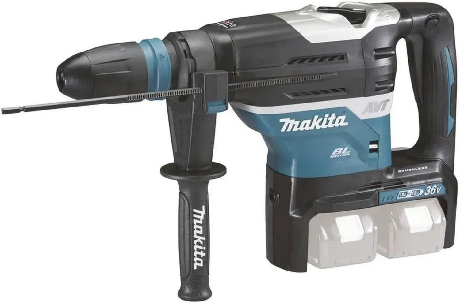 Makita DHR400ZKU Akku-Kombihammer SDS-MAX 2x18V Bluetooth-Ready, nur Gehäuse