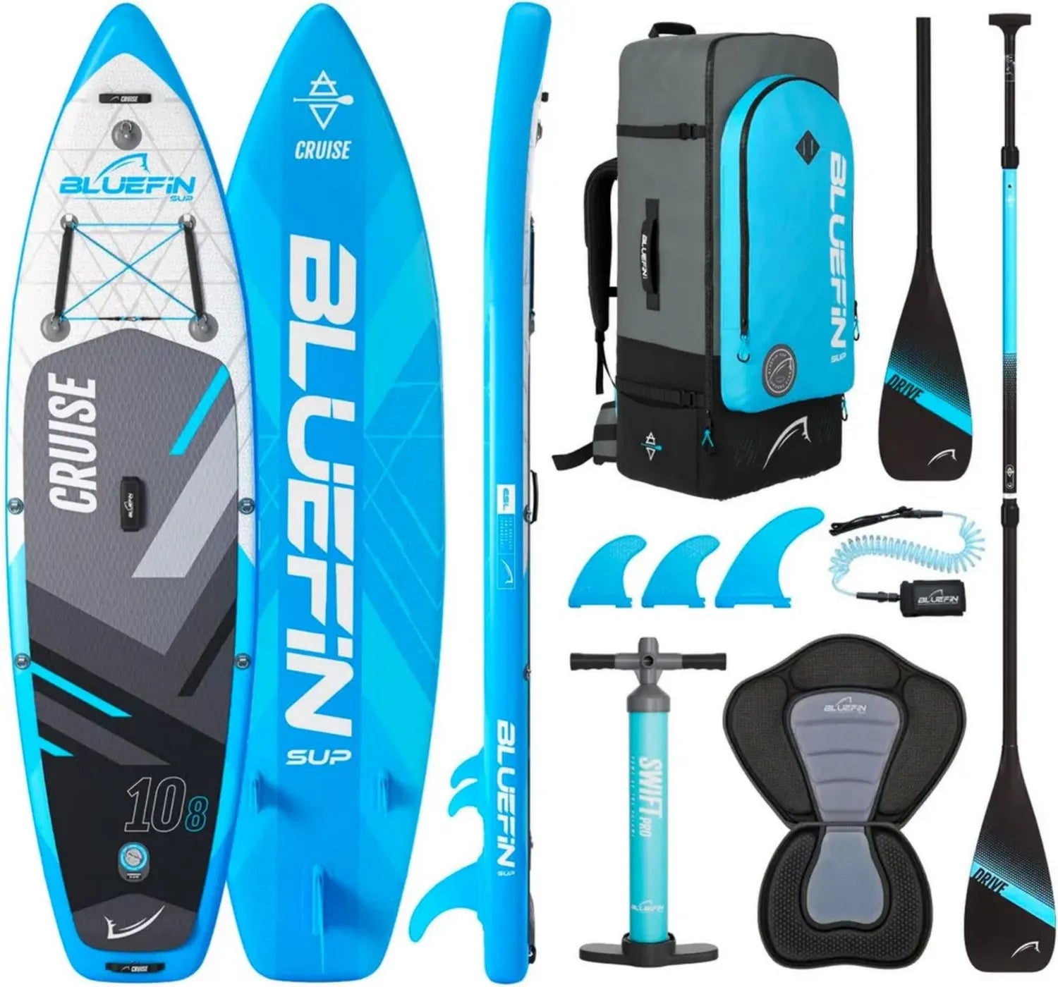 Bluefin SUP Set 2020 CRUISE, Blau, 325 cm