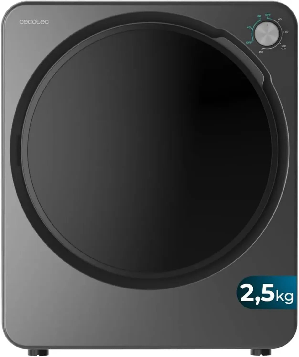 Cecotec Bolero DressCode Dry 3150V: Kompakter Mini-Ablufttrockner, 2,5 kg, 950 W, 6 Programme