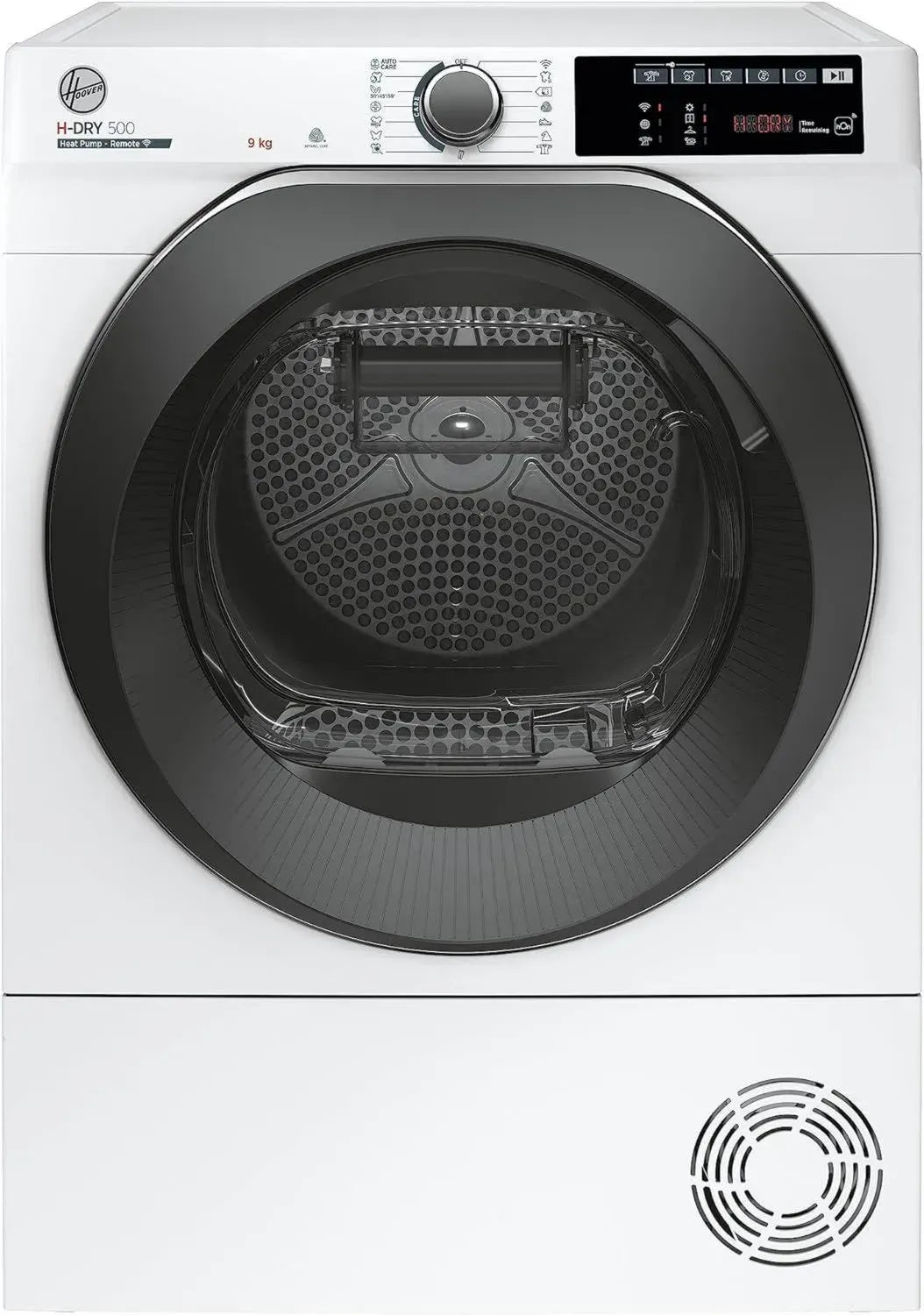 Hoover H-DRY 500 Wärmepumpentrockner 9 kg, WiFi & Bluetooth, AquaVision, Schuhregal, Symbolanzeige