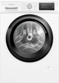 Siemens iQ300 Waschmaschine, 8kg, 1400 U/min, Frontlader, speedPack, smartFinish, iQdrive, LED-Display, Weiß