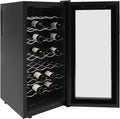 Freistehender Weinkühlschrank 78L für 32 Flaschen mit Temperaturregelung 12-18°C, Ideal für Rotwein, Weißwein und Champagner, Kompakte Größe mit LED-Display, Energiesparend