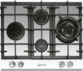 Kaiser Gaskochfeld KCG 6394 W Turbo, Einbauherd, Weißglas, 3,8 kW WOK, Erd- und Flüssiggas