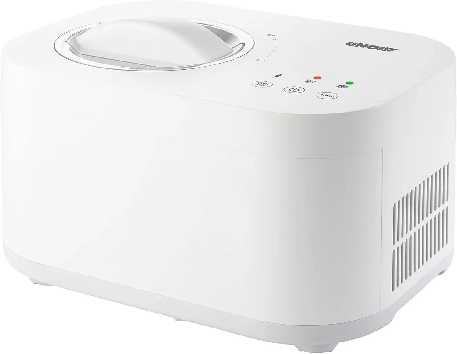 UNOLD Eismaschine Snow - 100W Kompressor, herausnehmbarer Behälter, ideal für veganes und laktosefreies Eis