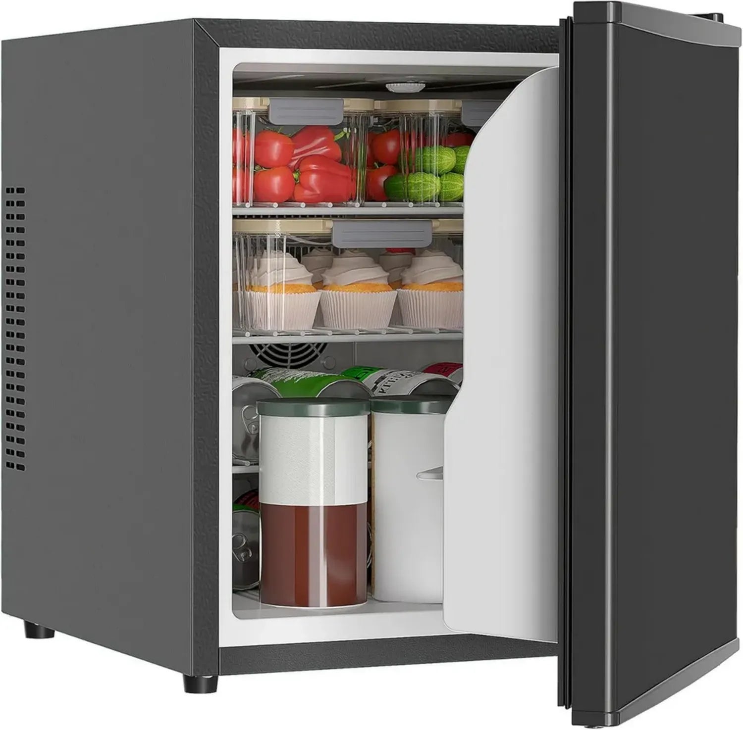 Kompakter 44L Minikühlschrank mit Thermostat und Innenbeleuchtung