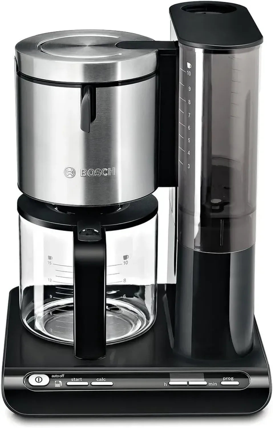 Bosch TKA8633 Kaffeemaschine Styline, 10-15 Tassen, 1160 Watt, Schwarz