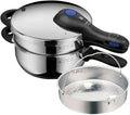WMF Perfect Plus Schnellkochtopf-Set, Induktion, 4,5l + 3l, Edelstahl, Einhandregler