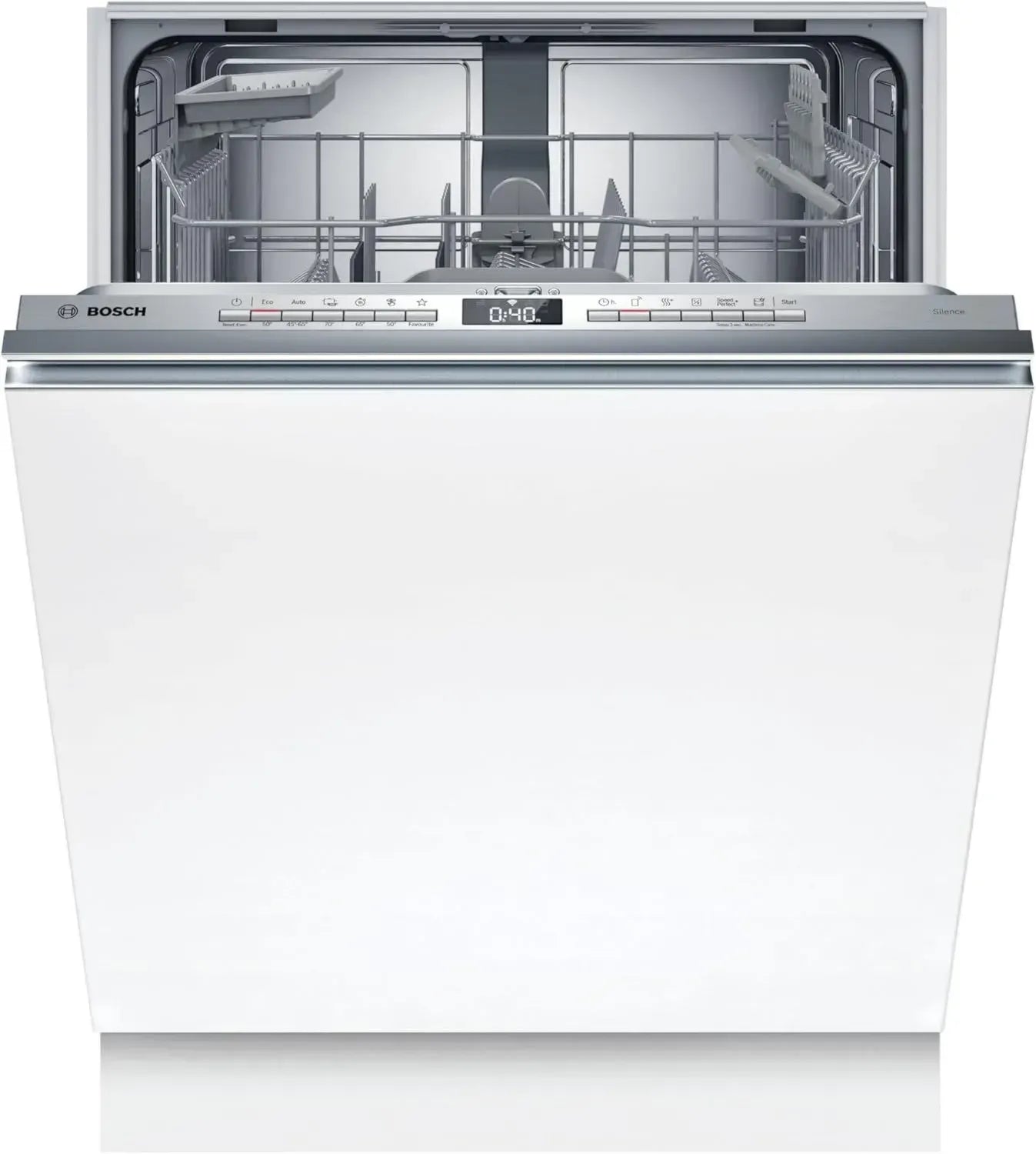 Bosch SMV4HTX14E Serie 4 integrierter Geschirrspüler, 60 cm, Smart Start Funktion, VarioFlex Körbe, InfoLight, hygienische Reinigung, leiser Betrieb